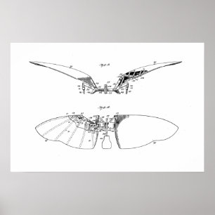 Poster Oiseau mécanique