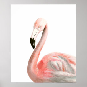 Poster Oiseau tropical de Flamant rose
