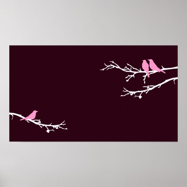 Poster oiseaux moisis (Devant)