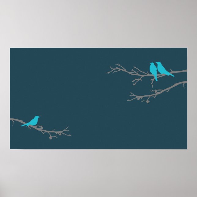 Poster oiseaux moisis (Devant)