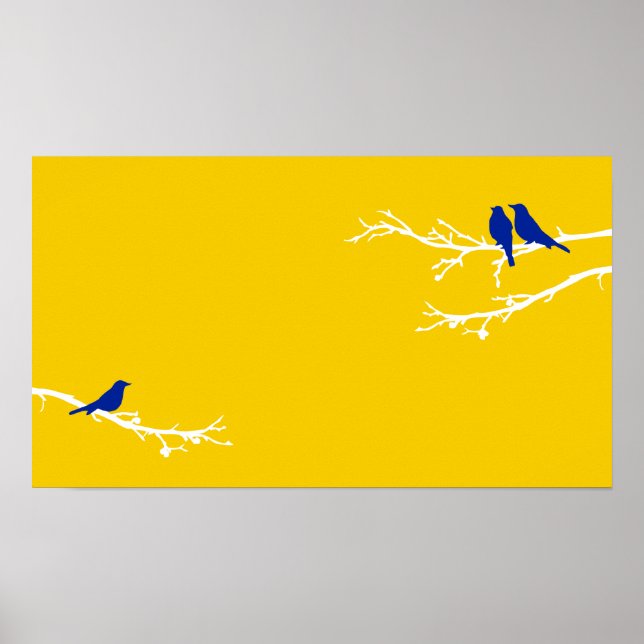 Poster oiseaux moisis (Devant)