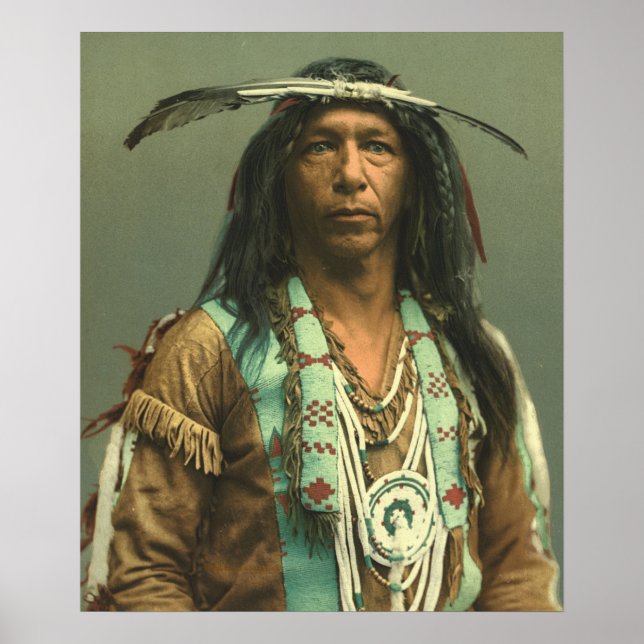 Poster Ojibwa Brave, Arrowmaker (Devant)