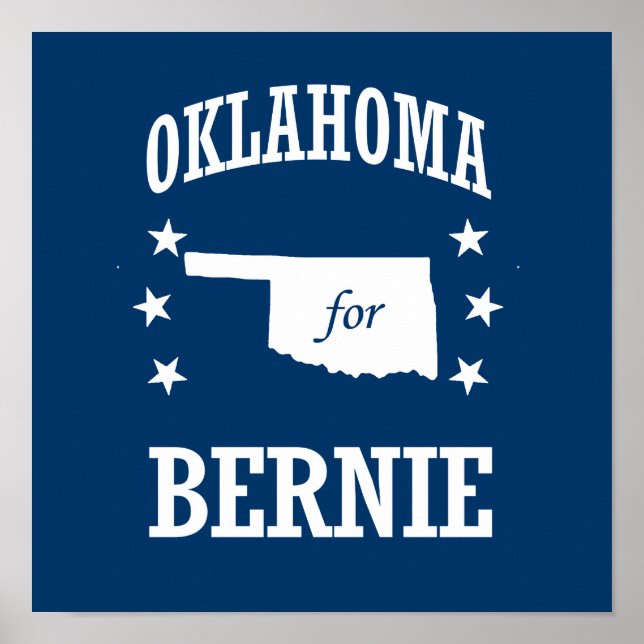 POSTER OKLAHOMA POUR BERNIE SANDERS (Devant)