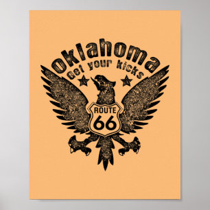 Poster Oklahoma Prenez votre coup de pied