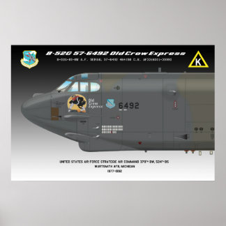 Poster "Old Crow Express" 24x36 B-52G