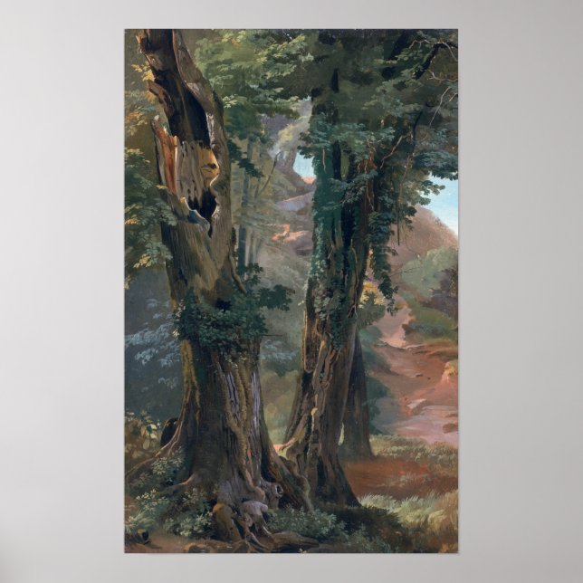 Poster Old Elms, vers 1835 (Devant)