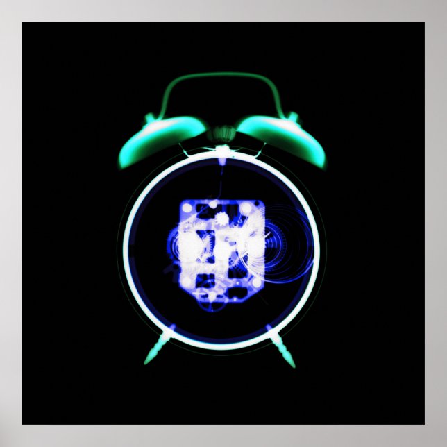 Poster Old Fashioned X-Ray Vision Alarm Clock - Original (Devant)