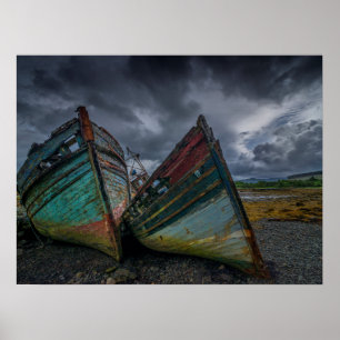 Poster Old Fishing Boats