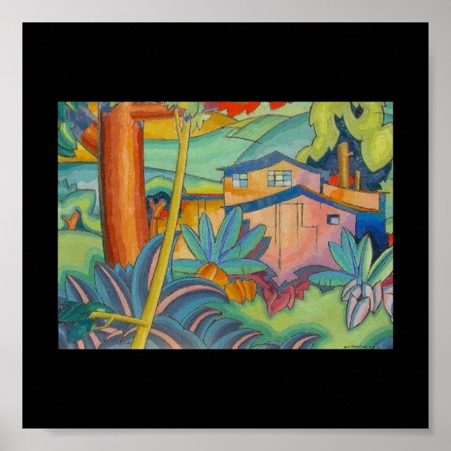 Poster Old Kahala Home, par Arman Manookian, 1928 (Devant)