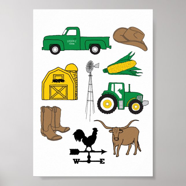 Poster Old Macdonald a une ferme Ma vie agricole pour les (Devant)