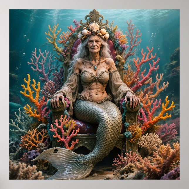 Poster Old Mermaid (Devant)