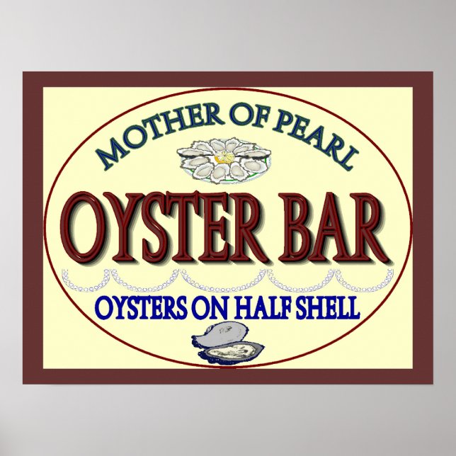 Poster Old Pearl Oyster Bar (Devant)