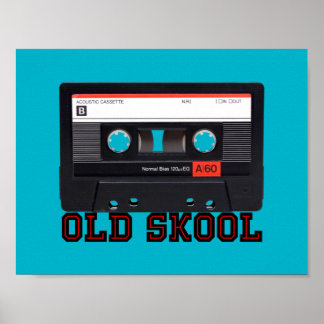 Poster Old Skool - Bande de cassette