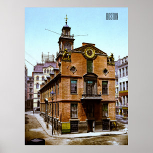 Poster Old State House à Boston (1900)