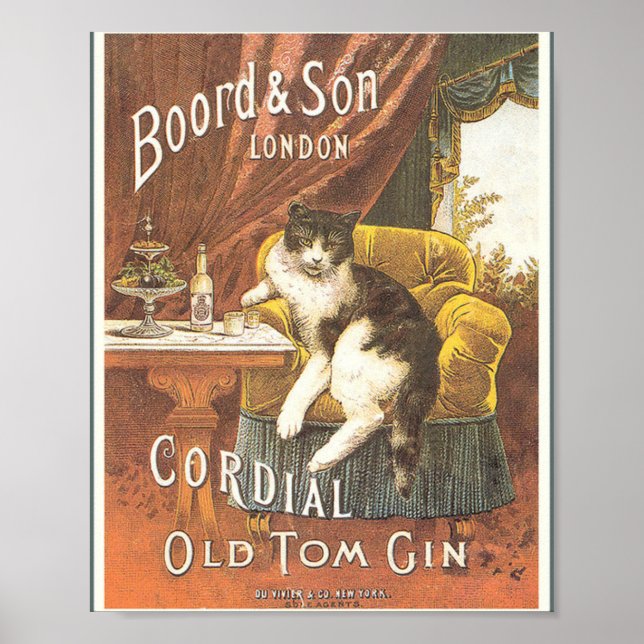 Poster Old Tom gin (Devant)