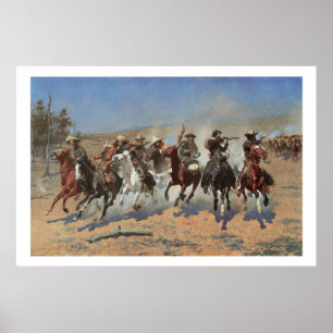 Poster Old West Dash pour le bois Art Imprimer l'affiche