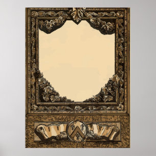 Poster Old Wine Étiquette Ajouter un texte