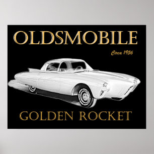 Poster Oldsmobile Rocket d'or