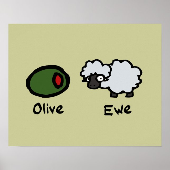 Poster Olive Ewe (Devant)