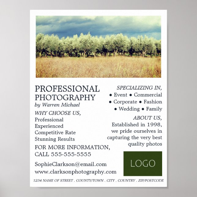 Poster Olive Trees, Photographie, Location de photographe (Devant)