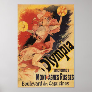 Poster Olympia Nightclub Girl Crashing Cymbals