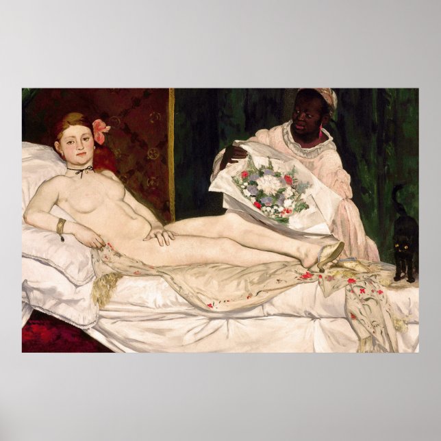 Poster Olympia par Edouard Manet (Devant)