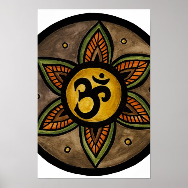 Poster Om Mandala (Devant)