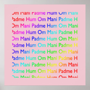 Poster Om Mani Padme Hum Imprimer