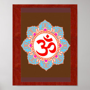 Poster Om Mantra Art : par Navin Joshi, cadeaux LOWPRICE