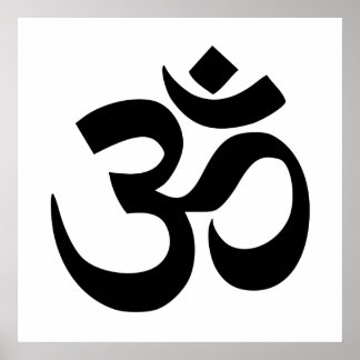 Poster Om Namah Shivaya Aum Shanti Aum Om Symbole ॐ Paix