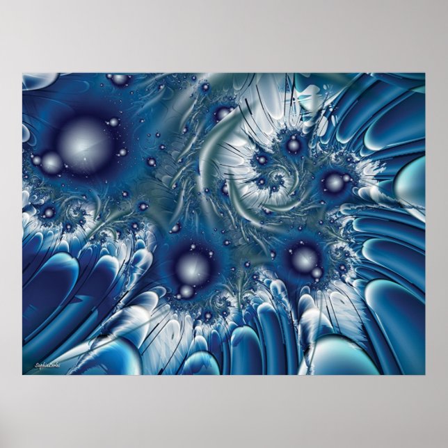 Poster ombre bleue (Devant)