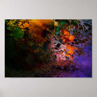 Poster ombre des fleurs