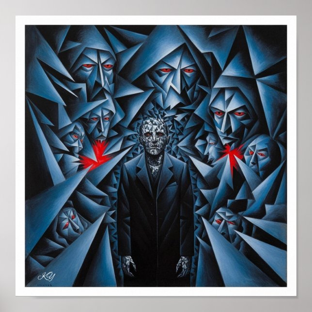 Poster Ombres fracturées (Devant)