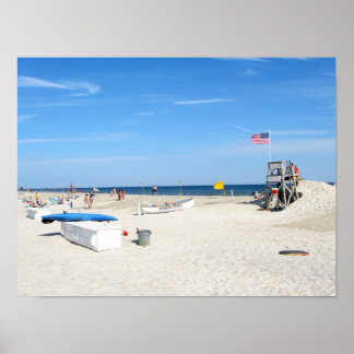 Poster Ombres sur la plage