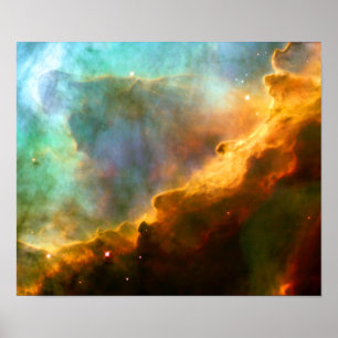 Poster Omega / Nebula du cygne (télescope Hubble)