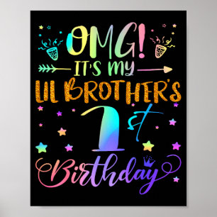 Poster Omg C'est Le 1er Anniversaire De Mon Petit Frère D