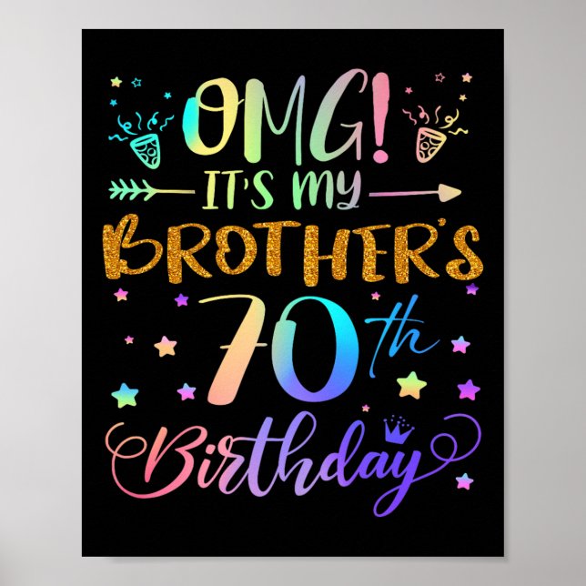 Poster Omg Ses Mes Frères 70e Anniversaire Doux 70 Ans O (Devant)