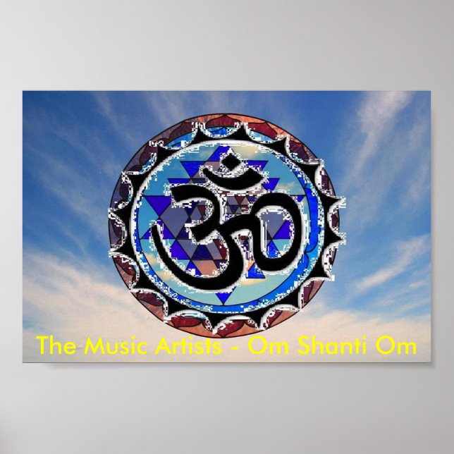 Poster omsriyantrag, Les Artistes De La Musique - Om Shan (Devant)