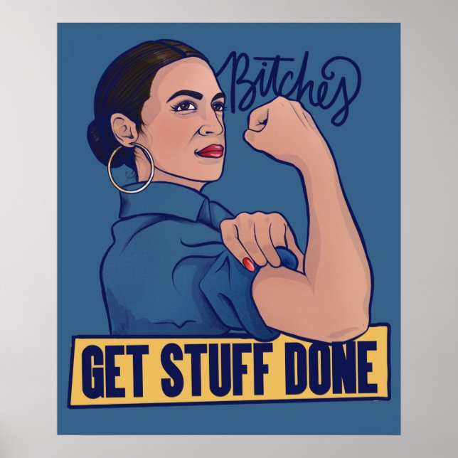 Poster On fait des trucs AOC Rosie le riveter (Devant)