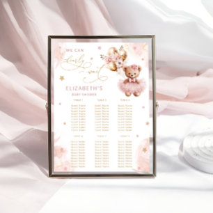 Poster On Peut Attendre Le Baby shower Des Filles