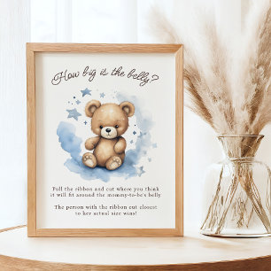 Poster On Peut Attendre Pastel Blue Belly Jeu