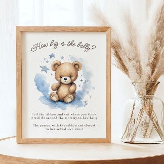 Poster On Peut Attendre Pastel Blue Belly Jeu