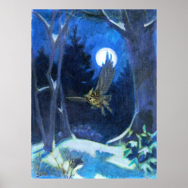 Poster On Silent Wings - Kulhanek Nature Art Print (Devant)