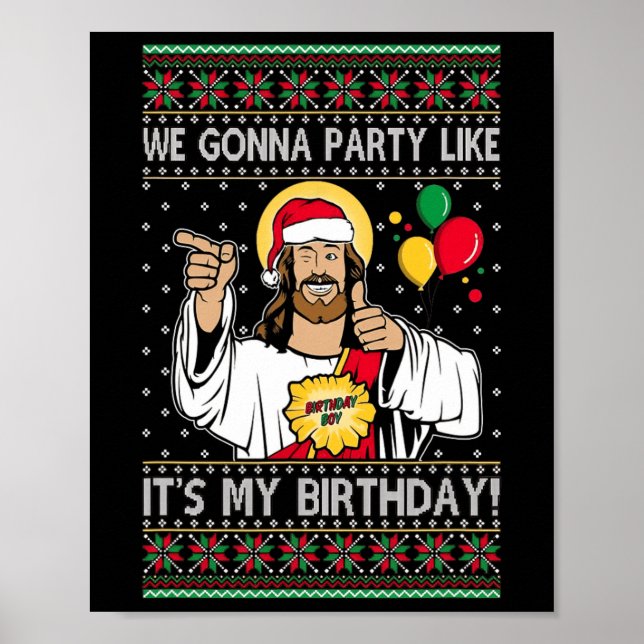 Poster On va faire la fête comme c'est mon anniversaire J (Devant)