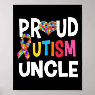 Poster Oncle fier de l'autisme Sensibilisation à l'autism