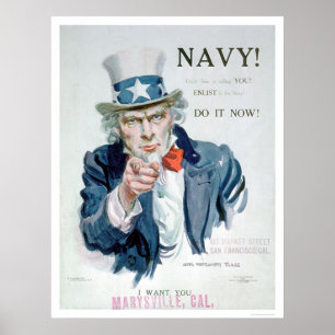 Poster Oncle Sam t'appelle ! Enlist Navy (US02148B)