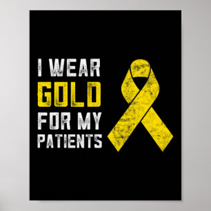 Poster Oncologie pédiatrique Infirmière Cadeau de l'enfan