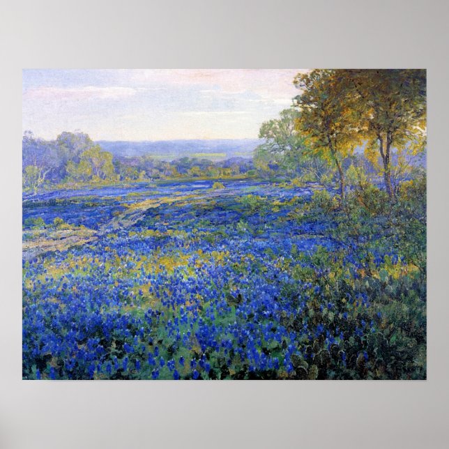 Poster Onderdonk - Champs De Bluebonnets 1920 (Devant)