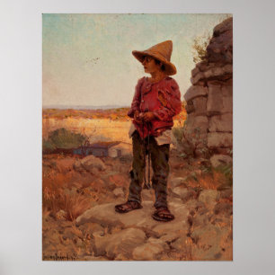 Poster Onderdonk - Chevrier à la carrière de San Antonio