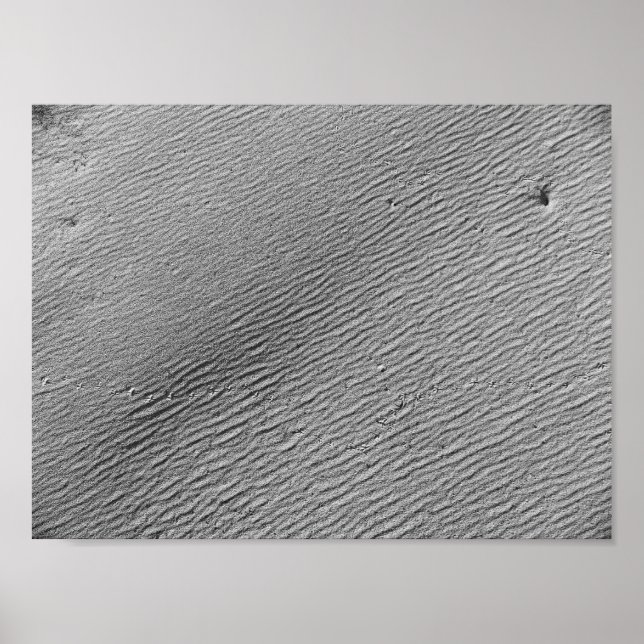 Poster Ondes de vent dans le sable I - Couleur désaturée (Devant)